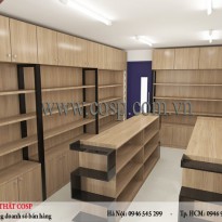 Thiết kế cửa hàng rượu - Anh Nhân - Quận 3